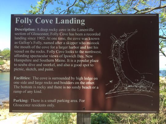 Folly Cove information sign