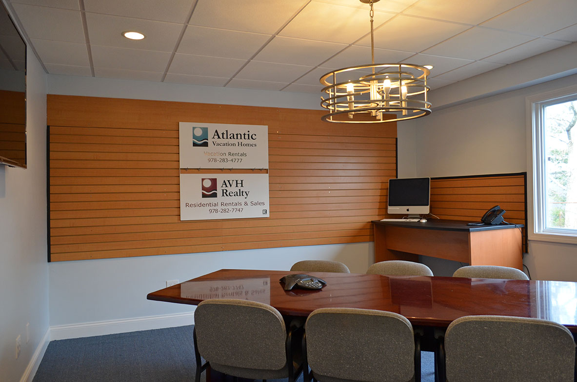 The new Atlantic Vacation Homes conference room.