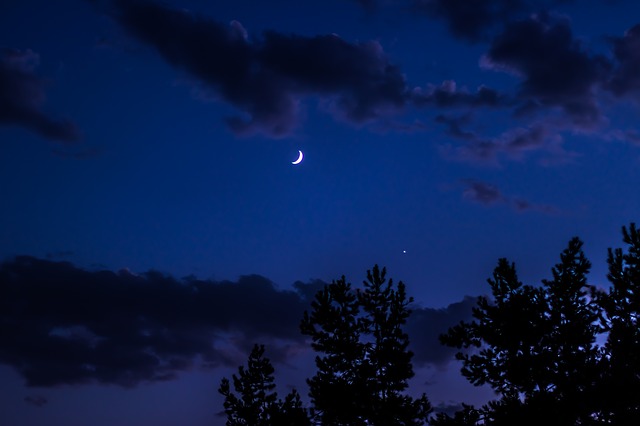 Contemplating the night sky is a relaxing and enjoyable way to spend the evening.